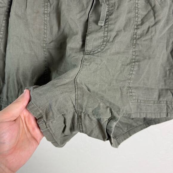Pistola Olive Green Maia Linen Utility Shorts Drawstring XXL P4847JTF-SAG - Picture 3 of 13